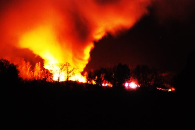 Toxco fire still smouldering