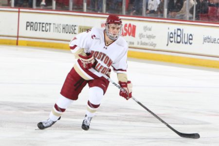 MacLeod humbled, but not disappointed with freshman season in Division One Men's hockey at Boston College