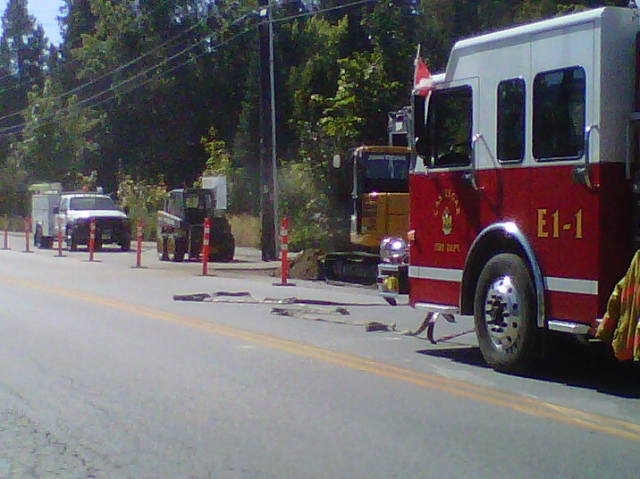 SECOND UPDATE: Columbia Avenue shut down by gas line break