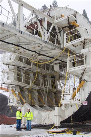 Waneta Expansion intake and tunnel excavation complete