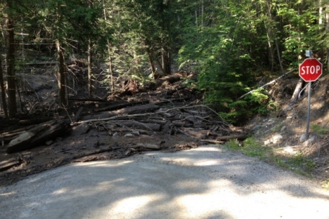 Johnsons Landing resident said Gar Creek fluctuating for past few days