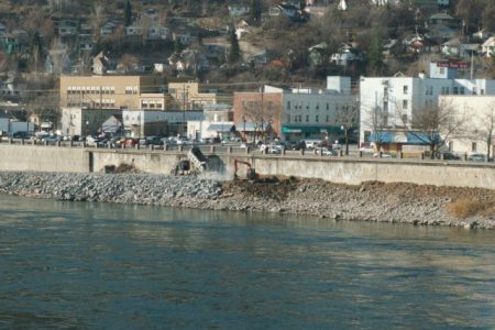 City riverwall restoration project well under way