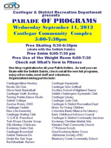 Fifth Annual Parade of Programs not to be missed