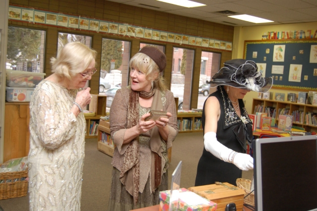 Downton Abbey tea party fill library