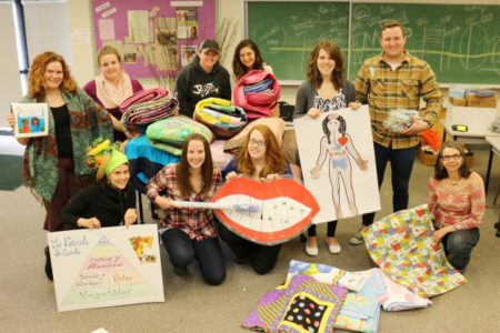 Selkirk nursing students on the ground in Guatemala