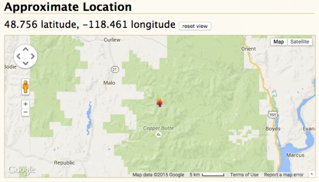 3000 acre fire burning in Washington; increases smoke in Boundary