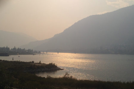 Smoke from wildfires south of the border once again tosses blanket over province