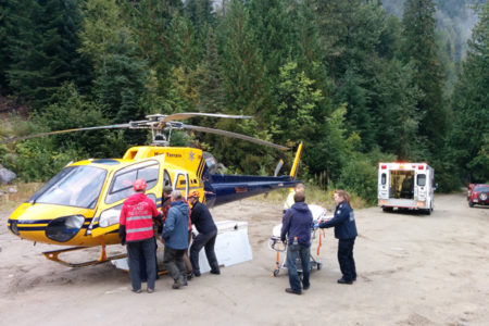 Nelson SARS, Balfour Fire rescue injured female after fall near Gibson Lake