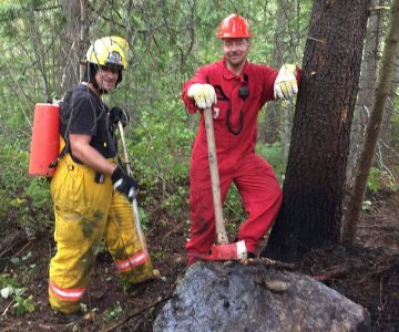 Ootischenia Fire Dept extinguishes lightning-caused wildfire after today's storm