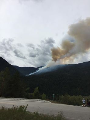 UPDATED: Slocan fire more than triples in size today; fire centre issues release re: area blazes