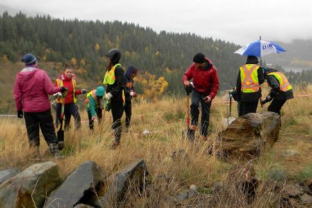 Seven Summits Centre for Learning students improving ecosystem health near Waneta