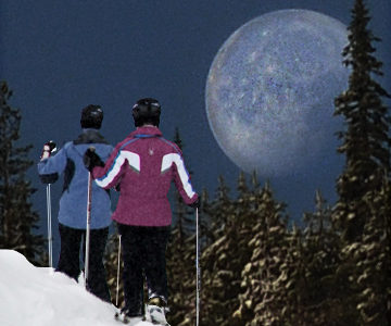 Snowshoe by Moonlight at Red for a Good Cause