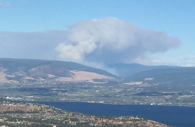 Wildfire closes Highway 33 east of Kelowna - Trail Champion