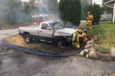 Truck fire leads to sheepish public safety message