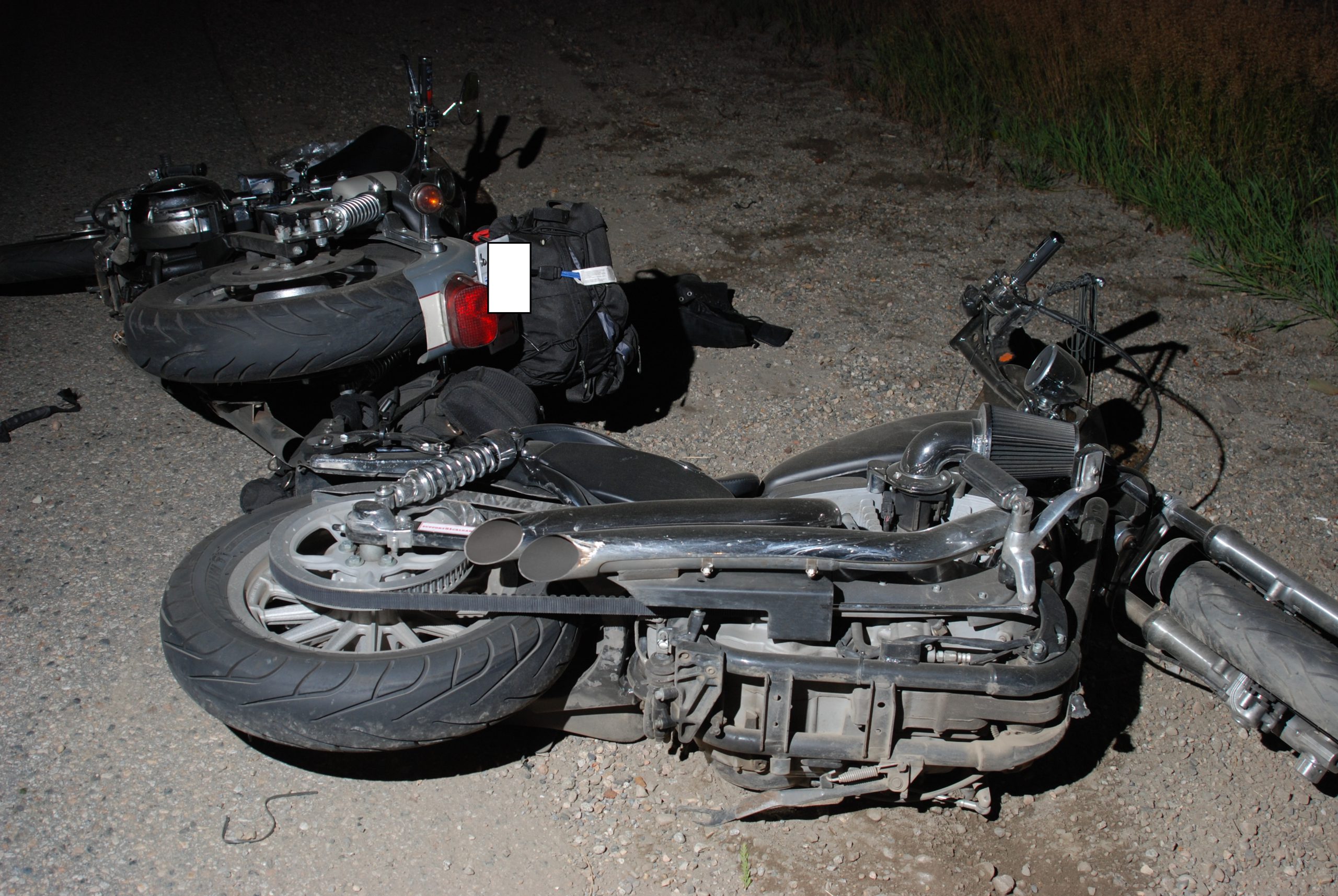 Two injured in motorcycle crash
