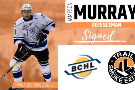 Smoke Eaters add WHL Veteran Jameson Murray to D-core