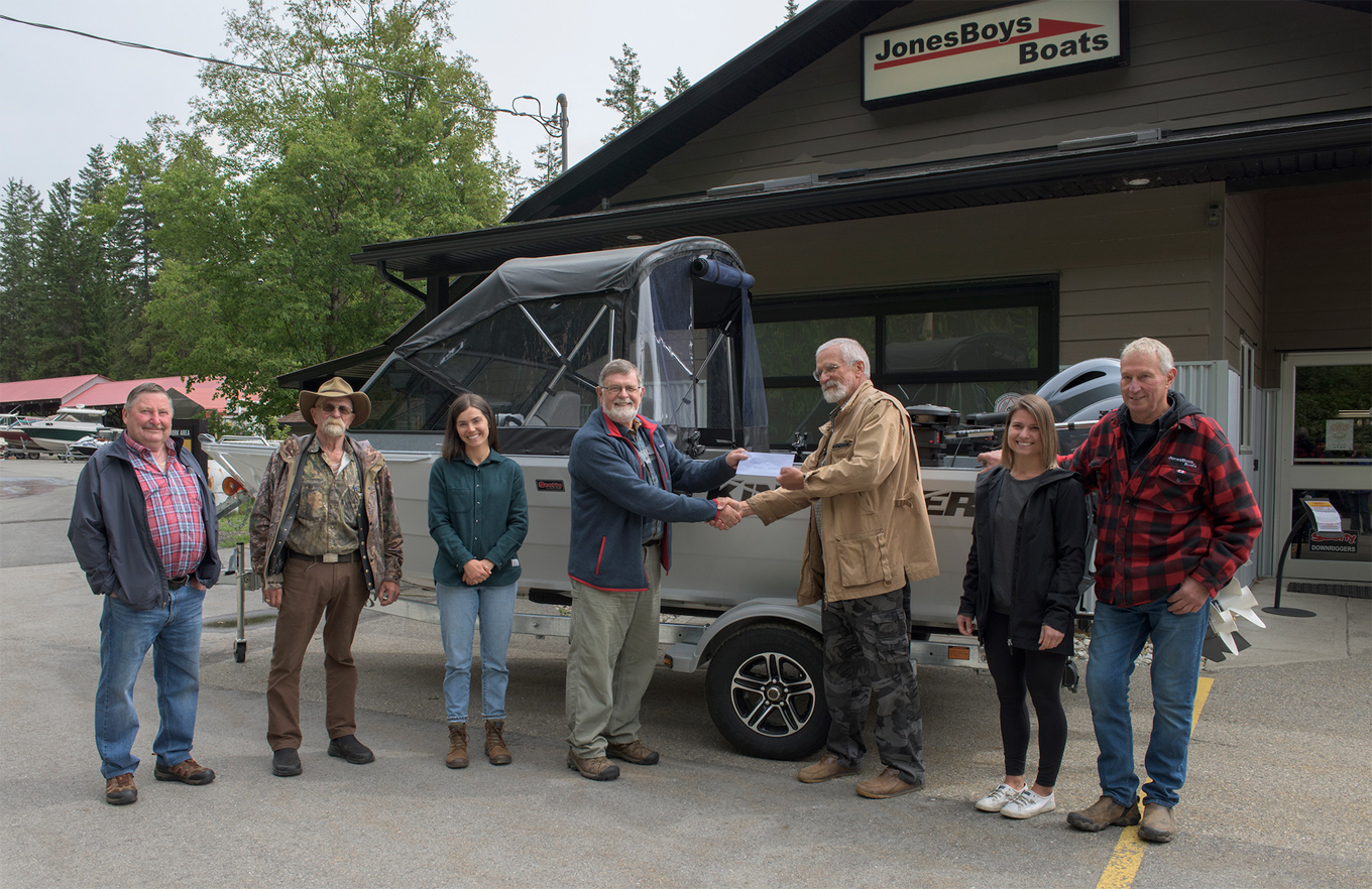 Local fisher 'catches' 18’ Kingfisher boat grand prize from the Kootenay Lake Angler Incentive Program