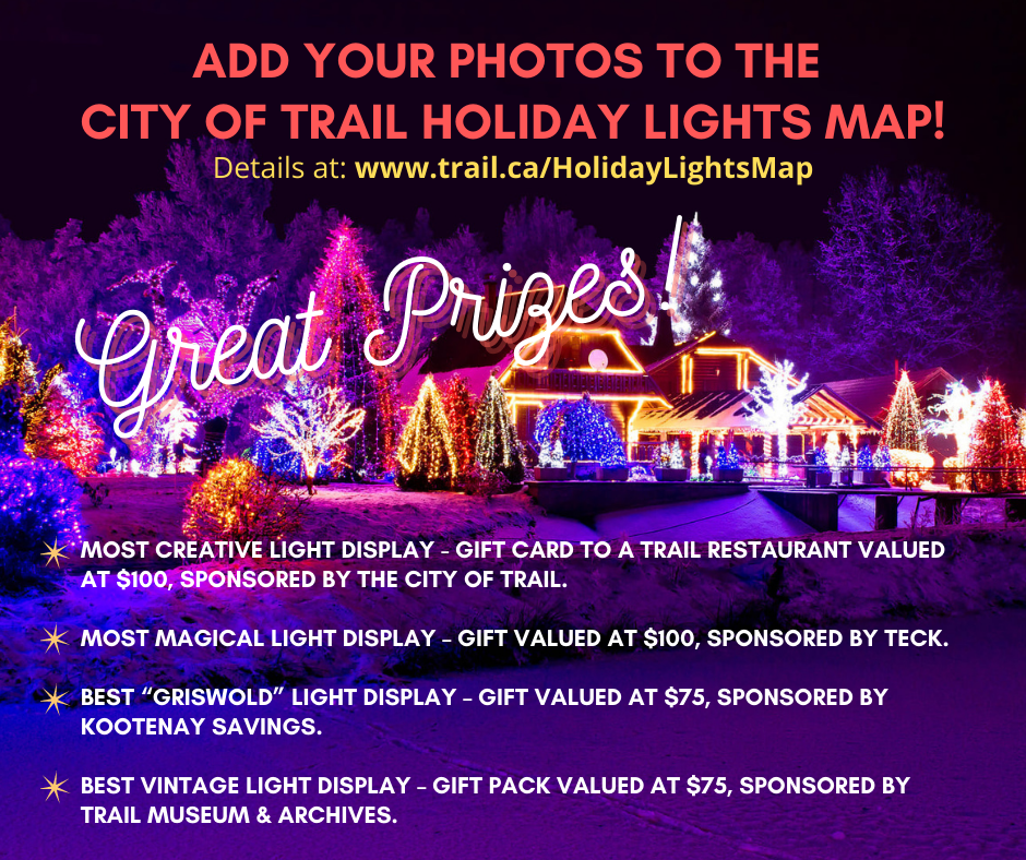 Trail residents Add your photos to the holiday lights map! Trail