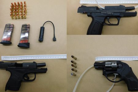 Border crosser allegedly armed with loaded handguns and a stun gun doesn’t get far