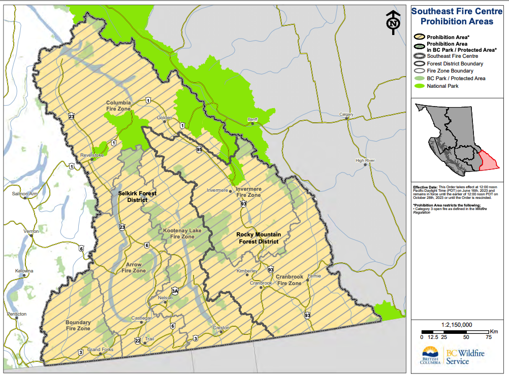 Category 2 open burn prohibition rescinded in Southeast Fire Centre