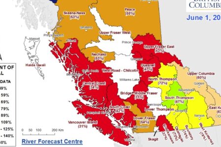 Trending up: West Kootenay snowpack percentage pedals upward as provincial prospects plummet