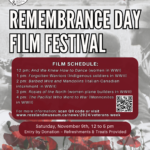 Upcoming Museum Events, including Remembrance Day Film Fest