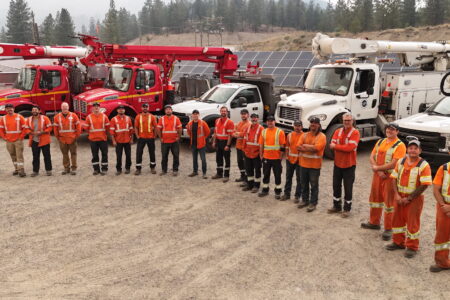 City of Nelson and Nelson Hydro crews support restoration efforts in Summerland